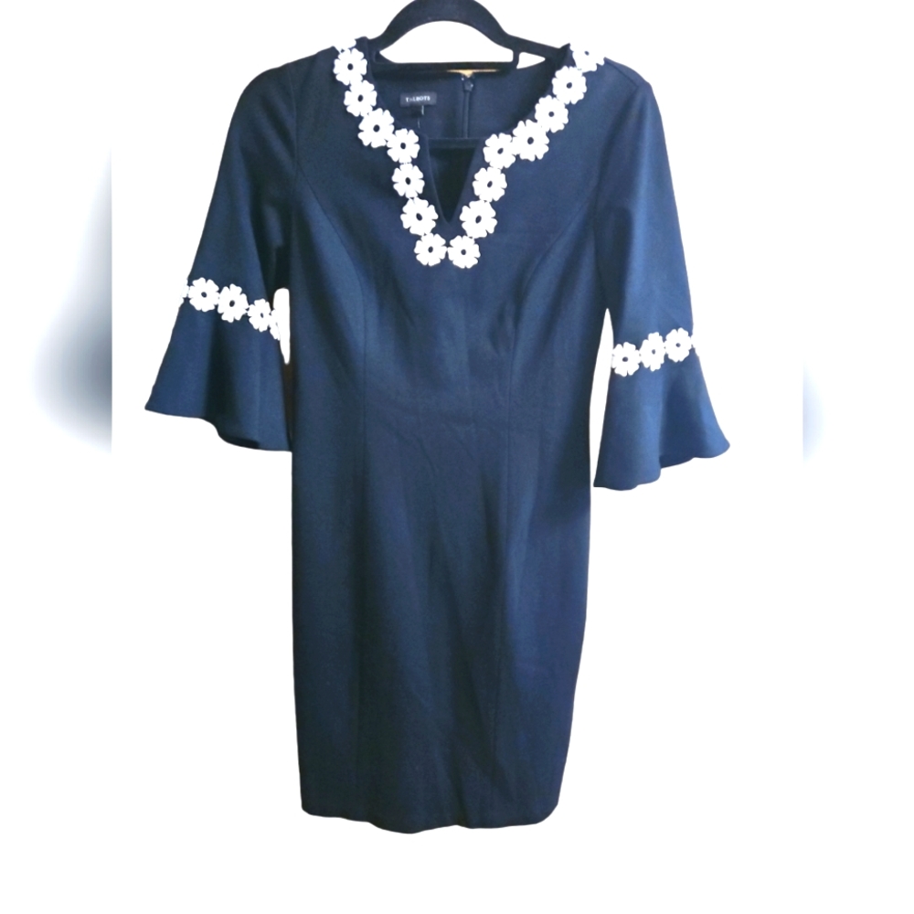 Nwot Talbots flounce sleeve shift dress